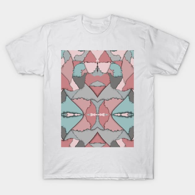 Origami Melted Retro Repeated Pattern T-Shirt by MarjanShop